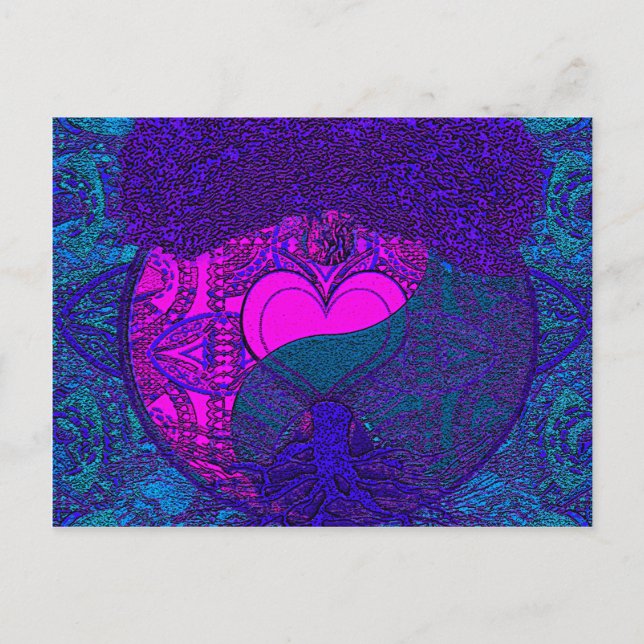 Carte Postale Heart Mandala Tree (Devant)