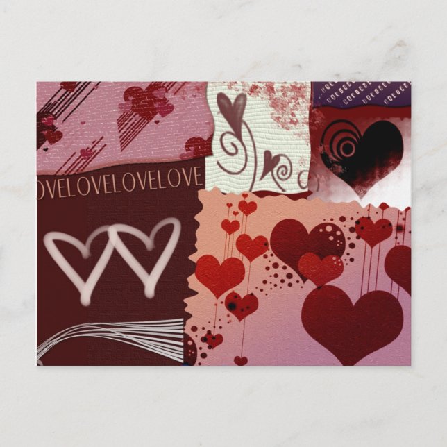 Carte Postale Heart patches (Devant)