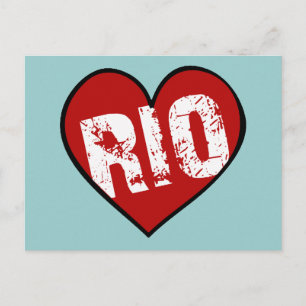 CARTE POSTALE HEART RIO