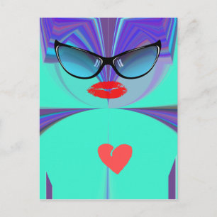 Carte Postale Heart Selfie