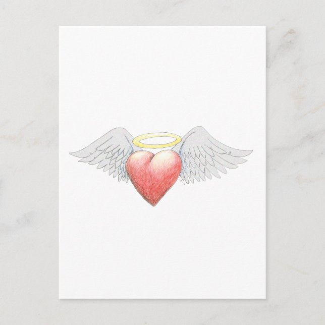 Carte Postale Heart Wing Halo (Devant)
