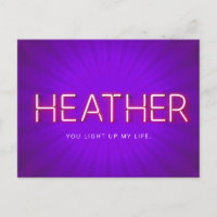 Heather en néon brillant