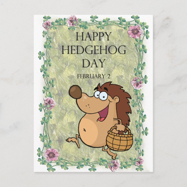 Carte Postale Hedgehog Day 2 février (Devant)