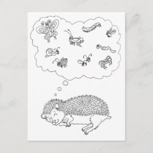 Carte postale Hedgehog Dreams