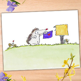 Carte Postale HEDGEHOG POST par Nicole Janes