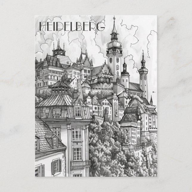 Carte Postale Heidelberg Allemagne (Devant)