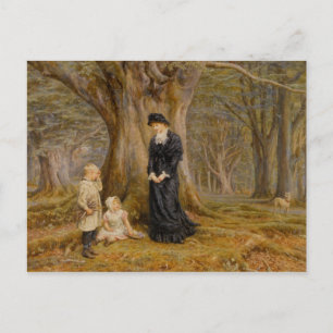 Carte Postale Helen Allingham Vintage La Dame du Manoir