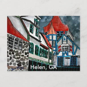 Carte Postale Helen GA vacances paradis ville allemande Géorgie 