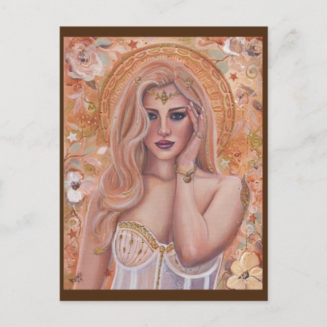 Carte Postale Helen of Troy golden art par Renee Lavoie (Devant)