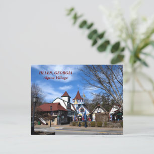 Carte postale Helen, Village alpin de Géorgie