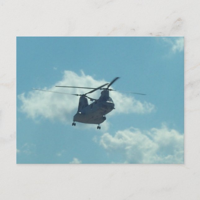 Carte Postale Hélicoptère (Devant)