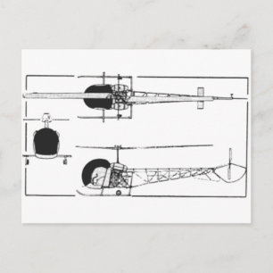 Carte Postale Hélicoptère Bell 47