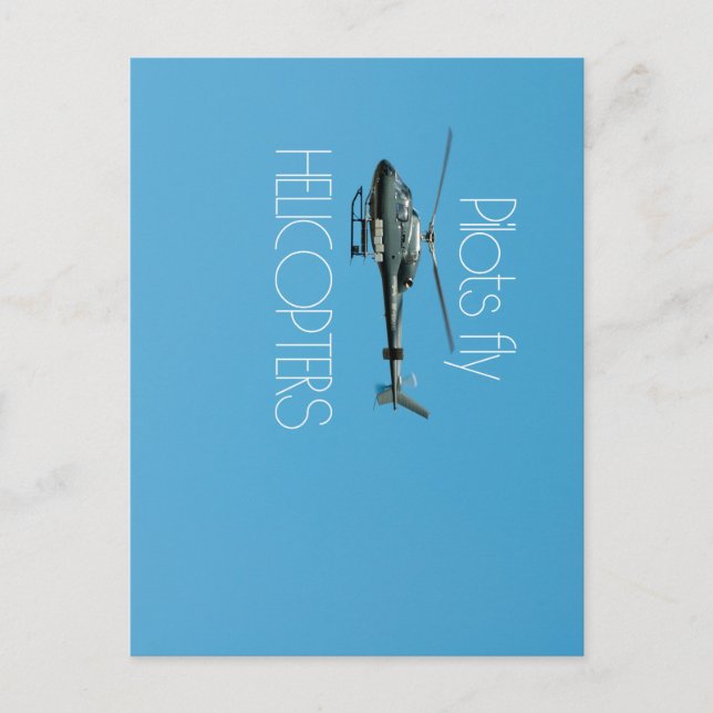 Carte Postale Hélicoptères Pilot (Devant)