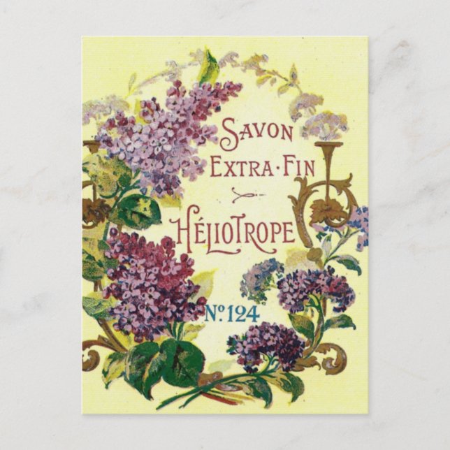 Carte postale Heliotrope Savon (Devant)