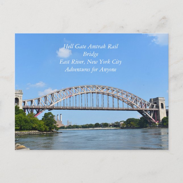 Carte Postale Hell Gate Rail Bridge New York (Devant)