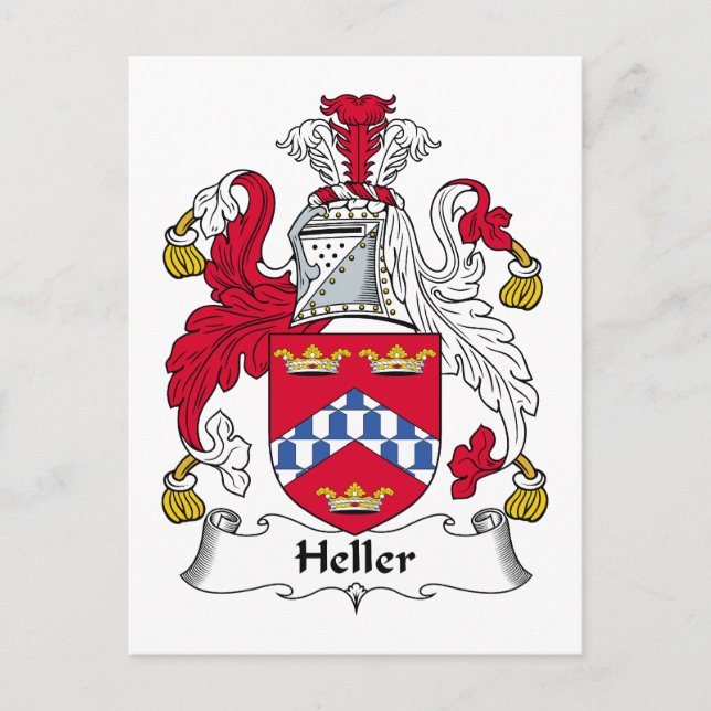 Carte Postale Heller Family Crest (Devant)