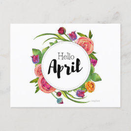 Carte Postale Hello April