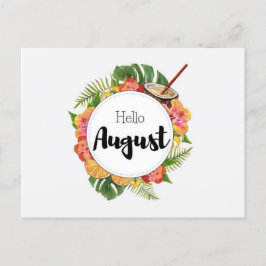 Carte Postale Hello August