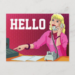 CARTE POSTALE HELLO BUSINESS LADING HELLO POSTCARD