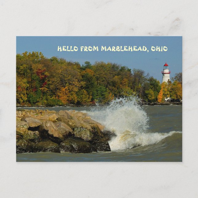 CARTE POSTALE HELLO DE MARBLEHEAD, OHIO (Devant)