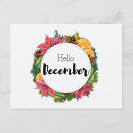 Carte Postale Hello December