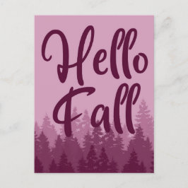 Carte Postale Hello Fall Season
