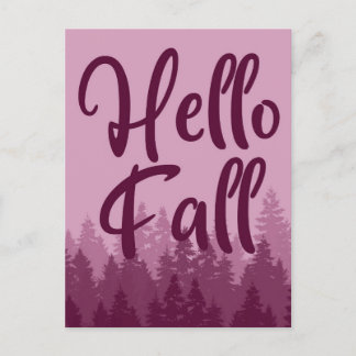 Carte Postale Hello Fall Season