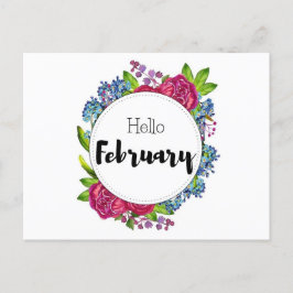 Carte Postale Hello February