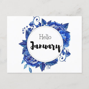 Carte Postale Hello January