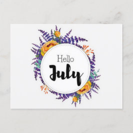 Carte Postale Hello July