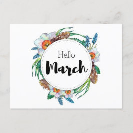Carte Postale Hello March