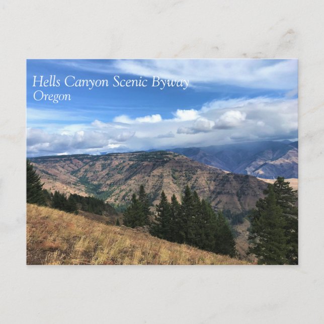 Carte Postale Hells Canyon Pittoresque Byway, OU (Devant)
