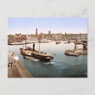 Carte Postale Helsingborg port et hôtel de ville Suède