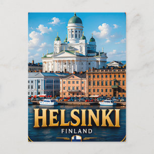 Carte Postale Helsinki Finlande Évasion Capitale Nordique 🌊