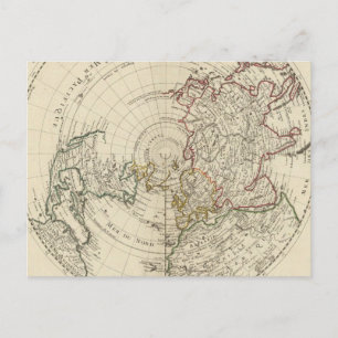 Carte Postale Hémisphère Nord
