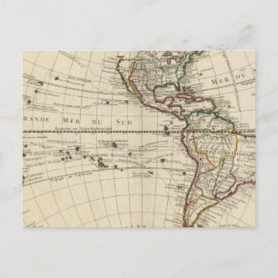 Carte Postale Hémisphère occidental 10