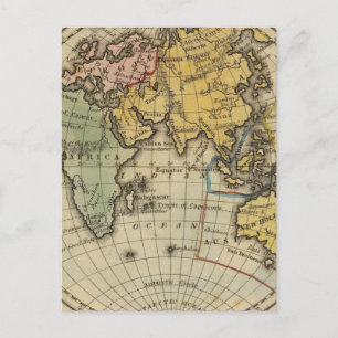 Carte Postale Hémisphère oriental 11