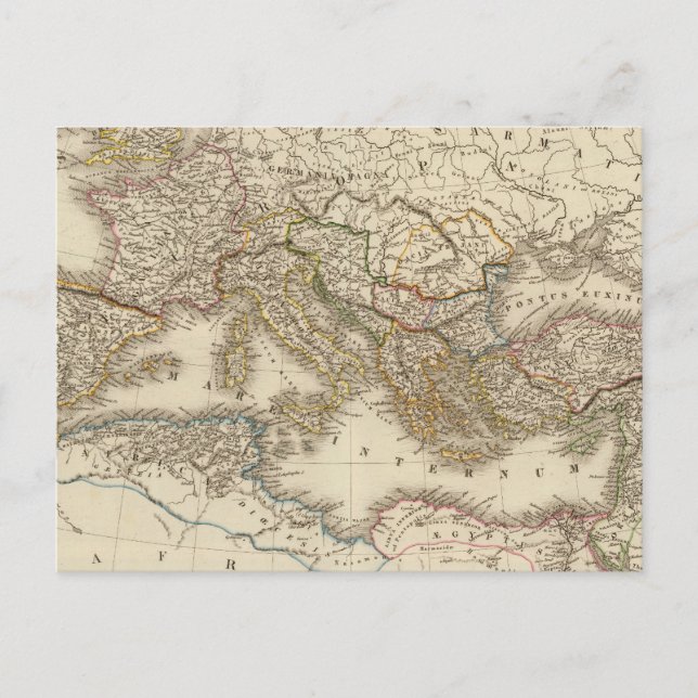 Carte Postale Hémisphère oriental classique de Rome (Devant)