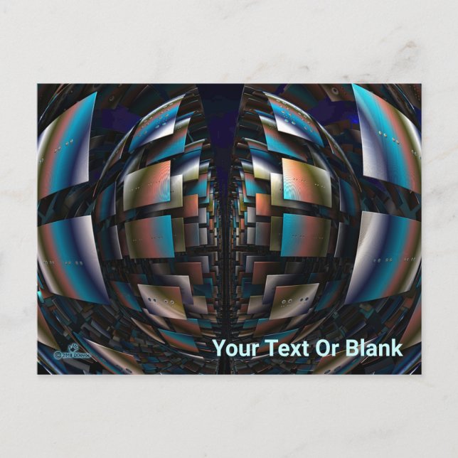 Carte Postale Hémisphères concentrés (Devant)