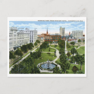Carte Postale Hemming Park, Jacksonville FL 1920 Vintage