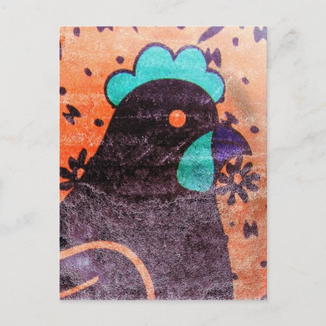 Carte Postale Hen numérique (Devant)