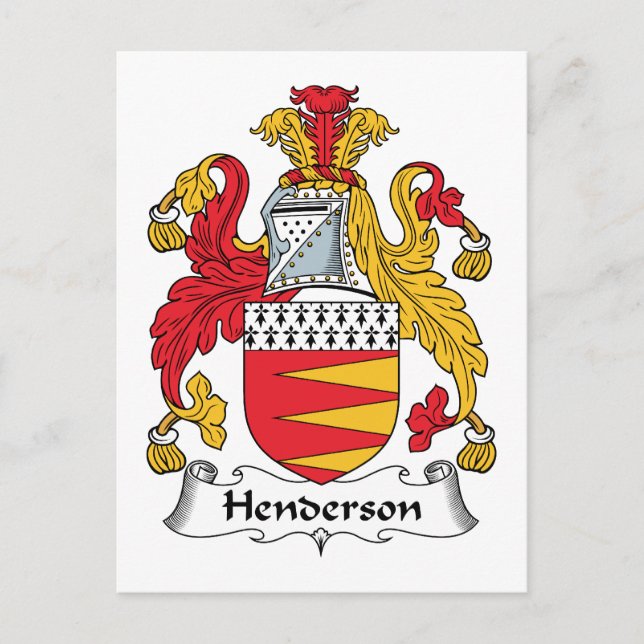 Carte Postale Henderson Family Crest (Devant)