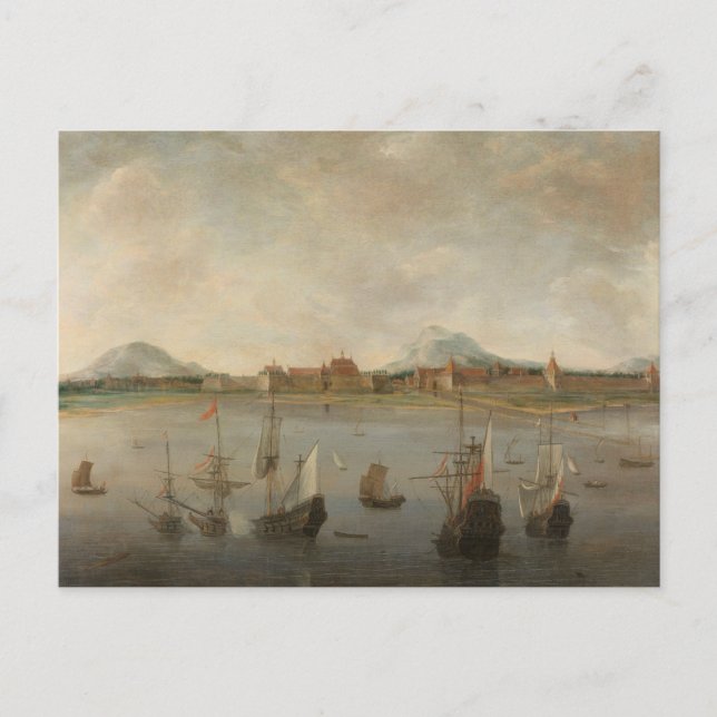 Carte Postale Hendrick Dubbels - Vue de Batavia (Devant)