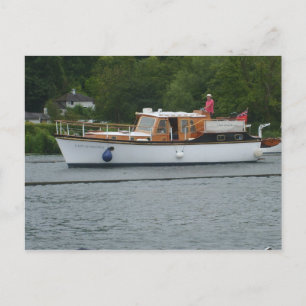 Carte Postale Henley sur la Tamise, Bateau à moteur classique su