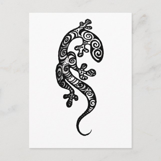 Carte Postale Henna Gecko Par Cynthia McDonald (Devant)