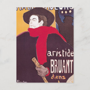 Carte Postale Henri de Toulouse-Lautrec Publicité d'affiche Ar