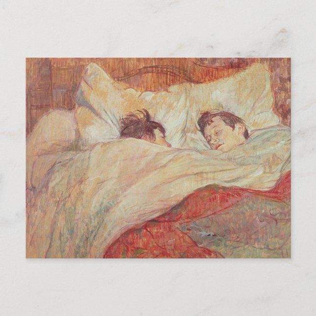 Carte Postale Henri de Toulouse-Lautrec | The Bed, c.1892-95 (Devant)