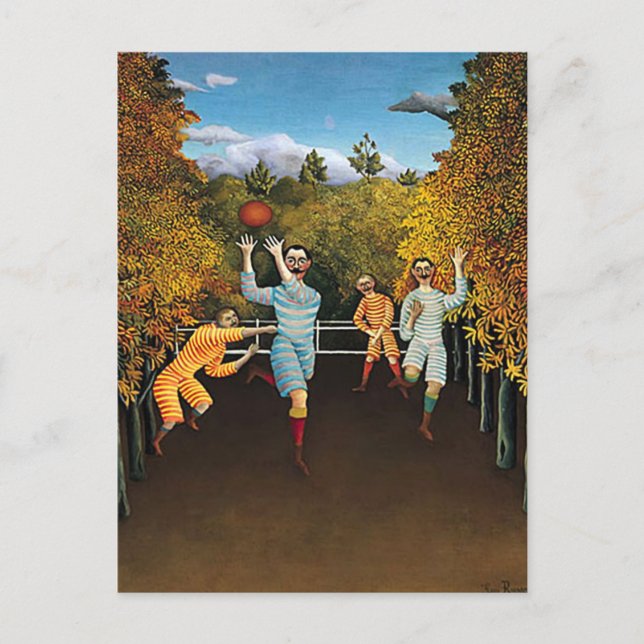 Carte Postale Henri Rousseau - Joueurs De Football (Devant)