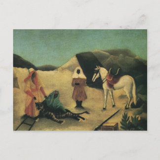 Carte Postale Henri Rousseau - La chasse au tigre