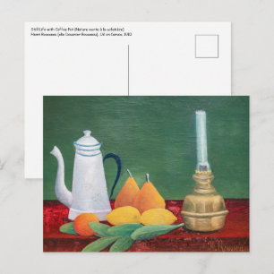 Carte Postale Henri Rousseau - Nature morte à la cafetière